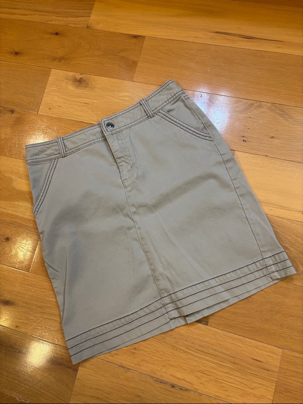 Cabela's Tan Khaki Short A-Line Skirt Size 8